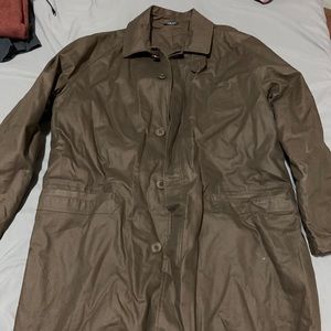 DKNY Large Brown Trench Coat Shell